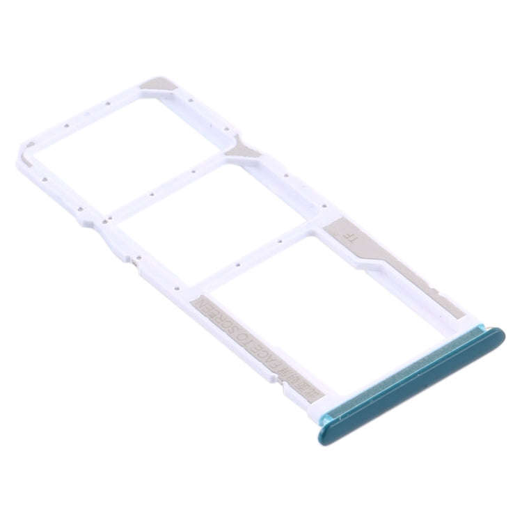 SIM Card Tray + SIM Card Tray + Micro SD Card Tray for Xiaomi Redmi 10X 4G / Redmi Note 9(Green)