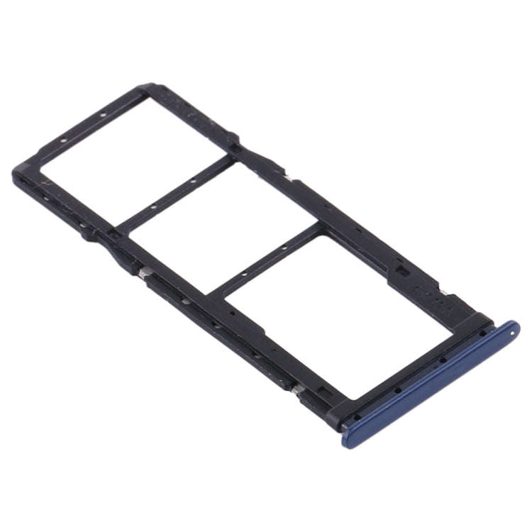 SIM Card Tray + SIM Card Tray + Micro SD Card Tray for Xiaomi Redmi 10X 4G / Redmi Note 9(Blue)