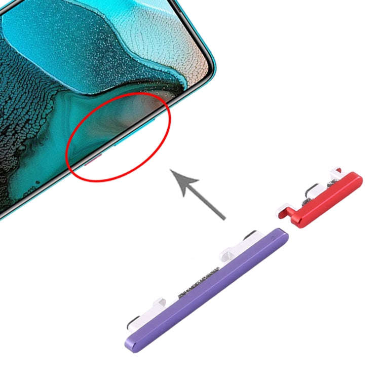 Power Button and Volume Control Button for Xiaomi Redmi K30 Pro (Purple)