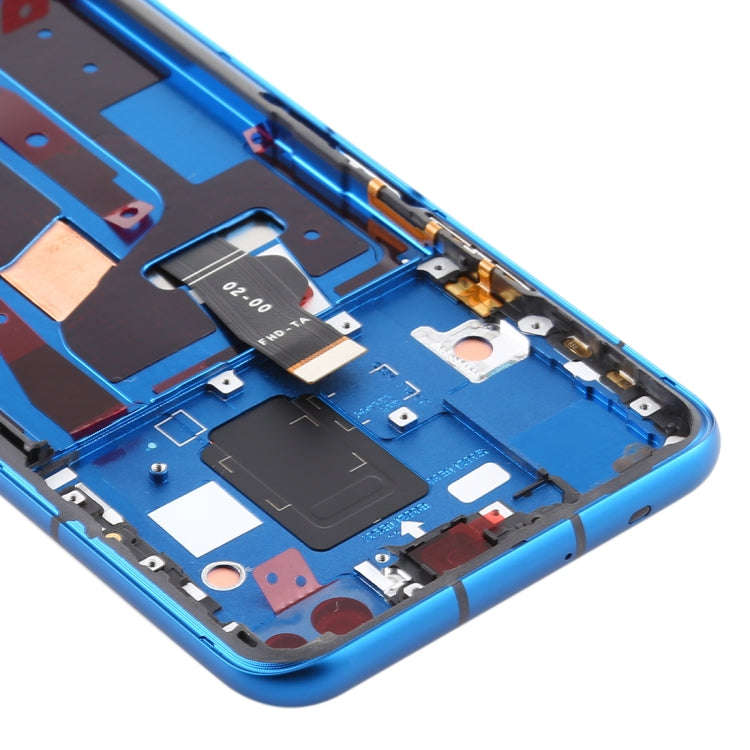 OEM LCD Screen for Huawei Nova 6 5G Digitizer Full Assembly with Frame(Dark Blue)
