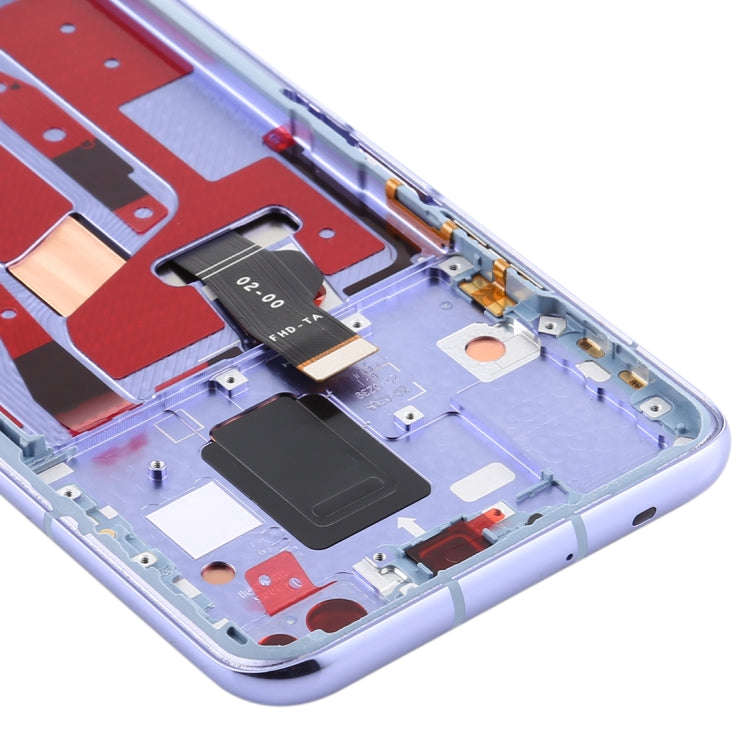 OEM LCD Screen for Huawei Nova 6 5G Digitizer Full Assembly with Frame(Purple)