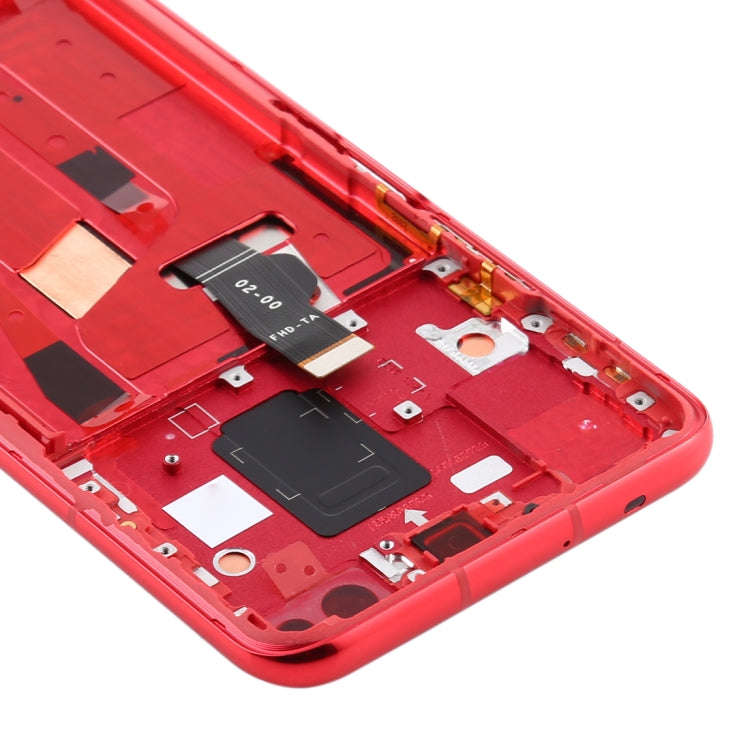 OEM LCD Screen for Huawei Nova 6 5G Digitizer Full Assembly with Frame(Red)