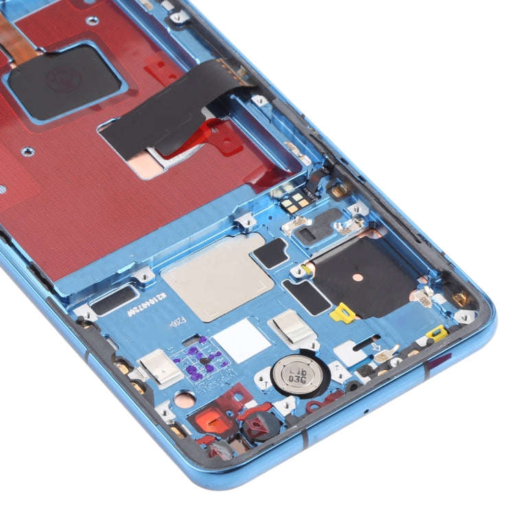 Original OLED LCD Screen for Huawei P40 Digitizer Full Assembly with Frame(Blue)