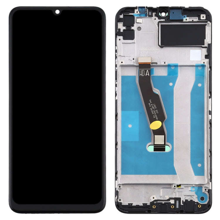 OEM LCD Screen for Huawei Y6p Digitizer Full Assembly with Frame(Black)