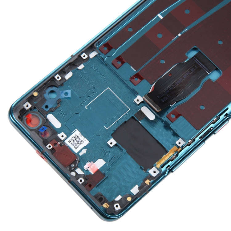 Original LCD Screen and Digitizer Full Assembly with Frame for Huawei Nova 7 Pro 5G(Green)