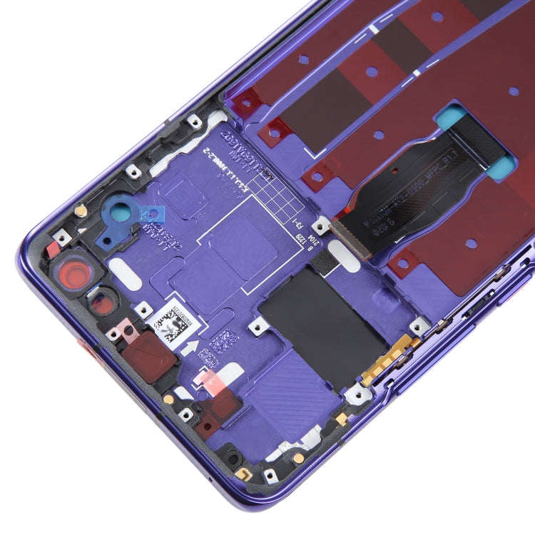 LCD Screen and Digitizer Full Assembly with Frame for Huawei Nova 7 Pro 5G(Blue)