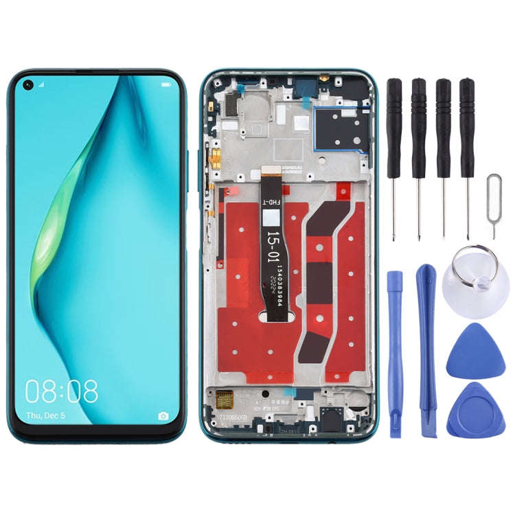 OEM LCD Screen for Huawei P40 Lite Digitizer Full Assembly with FrameGreen)