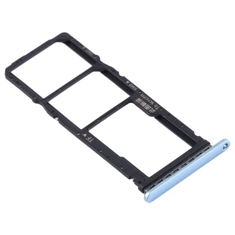 SIM Card Tray + SIM Card Tray + Micro SD Card Tray for Huawei Y7p (Baby Blue)
