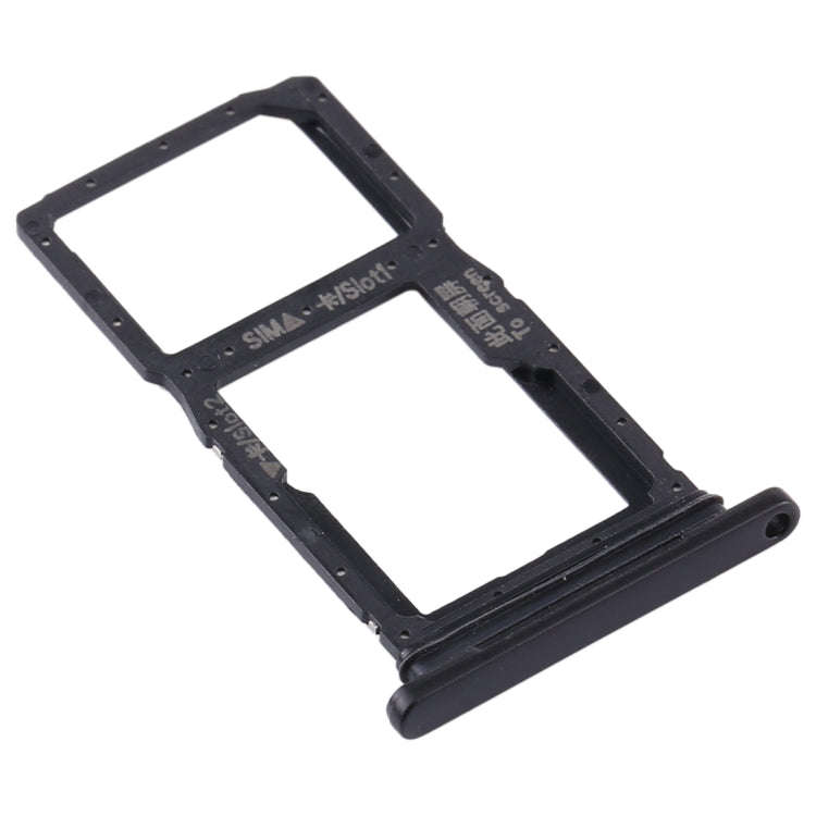 SIM Card Tray + SIM Card Tray / Micro SD Card Tray for Huawei Y9s(Black)