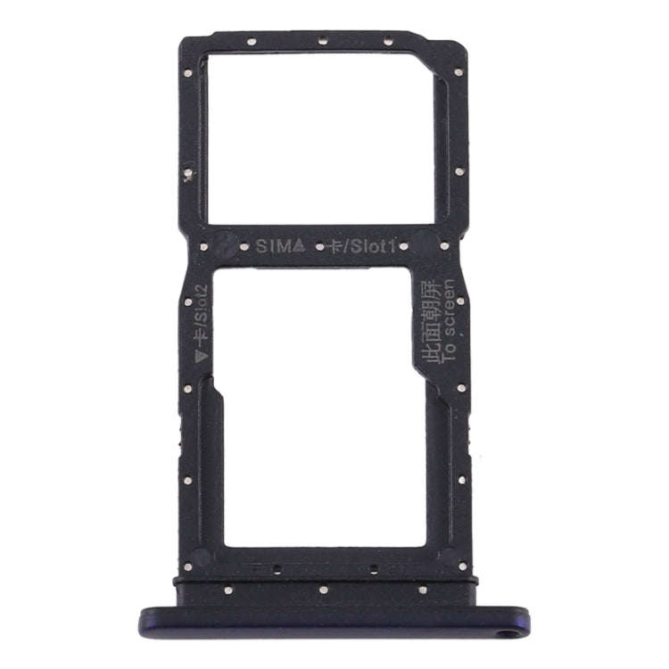 SIM Card Tray + SIM Card Tray / Micro SD Card Tray for Huawei Y9s(Purple)