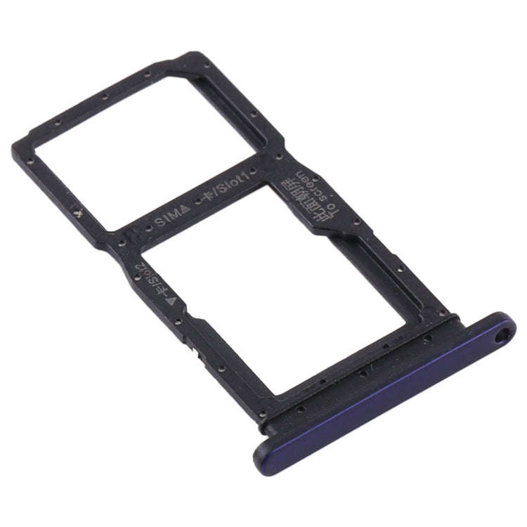 SIM Card Tray + SIM Card Tray / Micro SD Card Tray for Huawei Y9s(Purple)