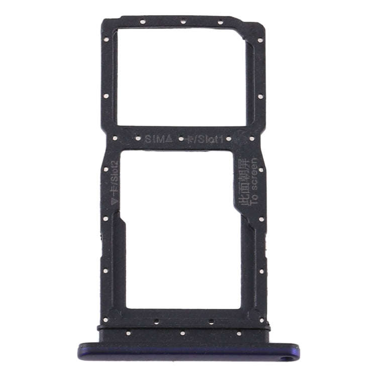SIM Card Tray + SIM Card Tray / Micro SD Card Tray for Huawei Y9s 2020 (Purple)