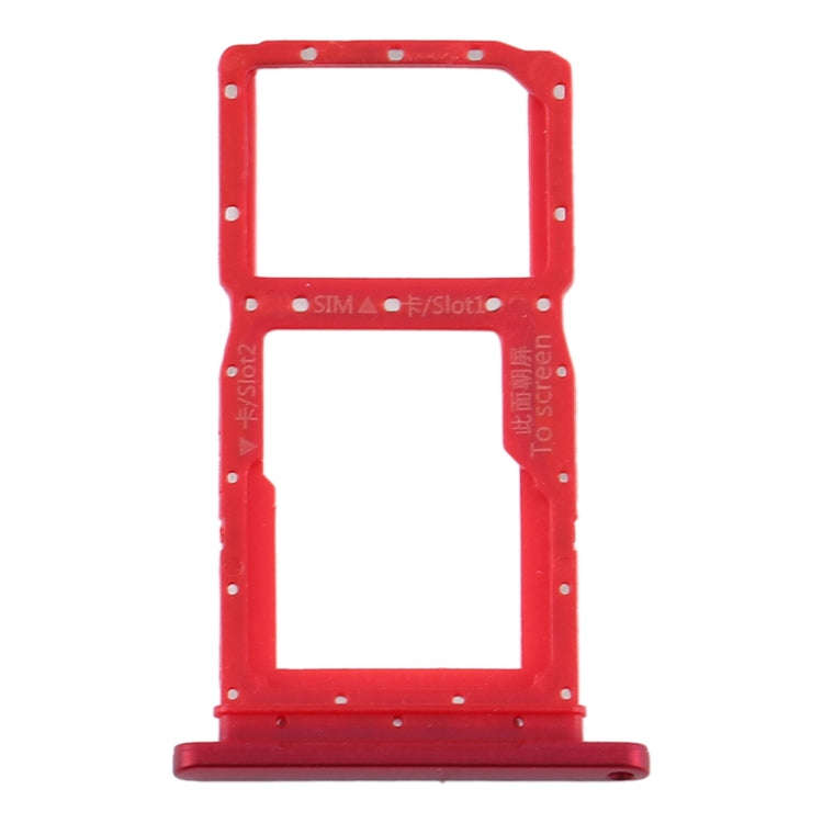 SIM Card Tray + SIM Card Tray / Micro SD Card Tray for Huawei Y9s 2020 (Red)