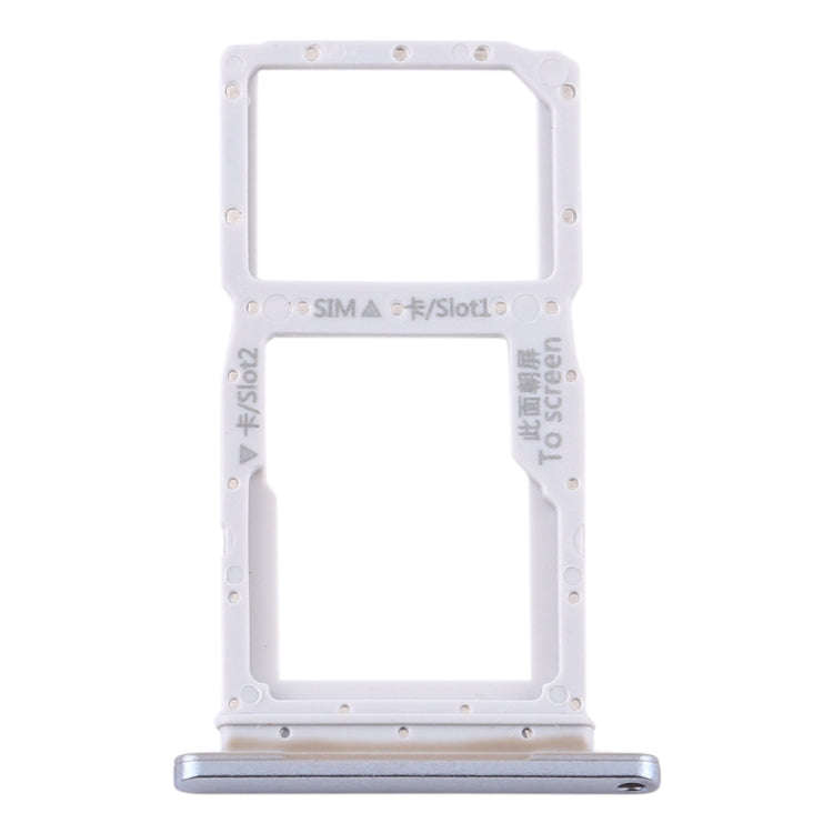 SIM Card Tray + SIM Card Tray / Micro SD Card Tray for Huawei Y9s 2020 (Silver)