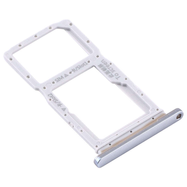 SIM Card Tray + SIM Card Tray / Micro SD Card Tray for Huawei Y9s 2020 (Silver)