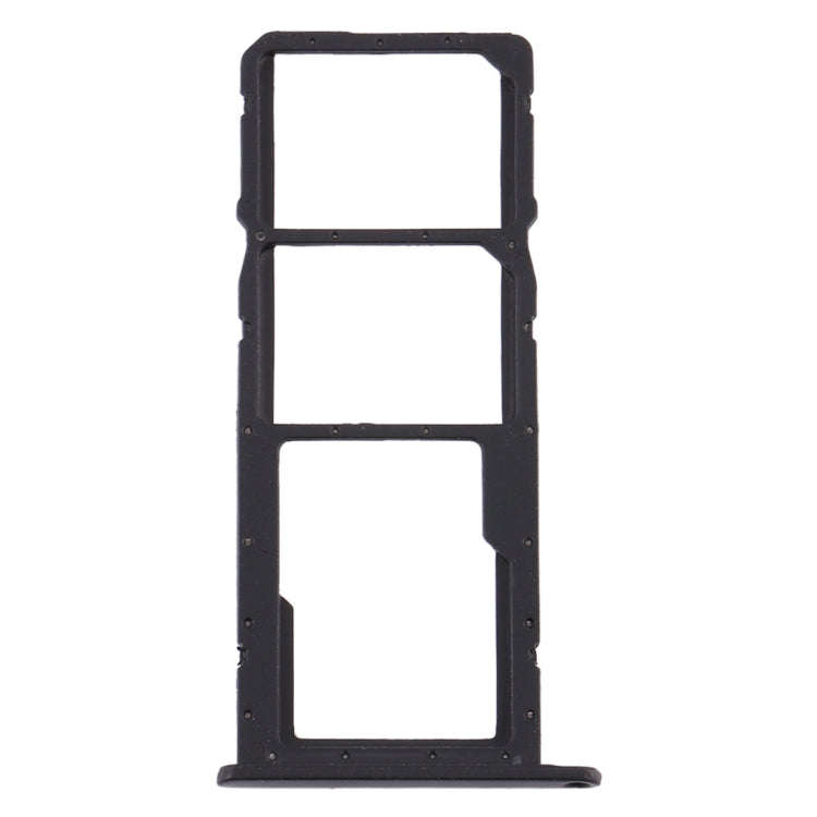 SIM Card Tray + SIM Card Tray + Micro SD Card Tray for Huawei Honor 8A Pro (Black)
