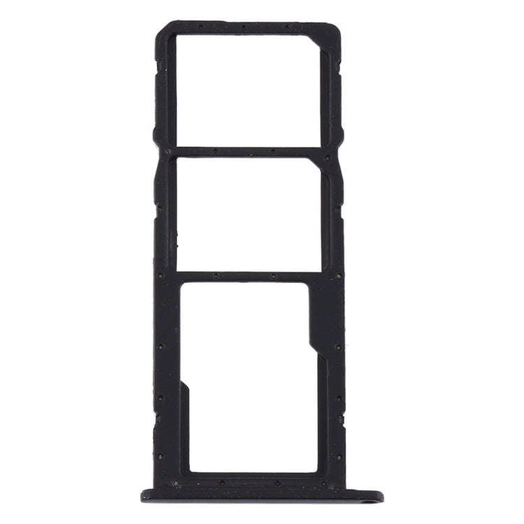 SIM Card Tray + SIM Card Tray + Micro SD Card Tray for Huawei Y6s (2019) (Black)