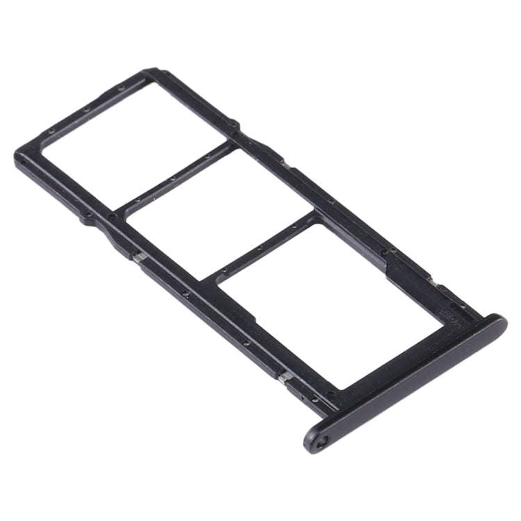 SIM Card Tray + SIM Card Tray + Micro SD Card Tray for Huawei Y6s (2020) (Black)