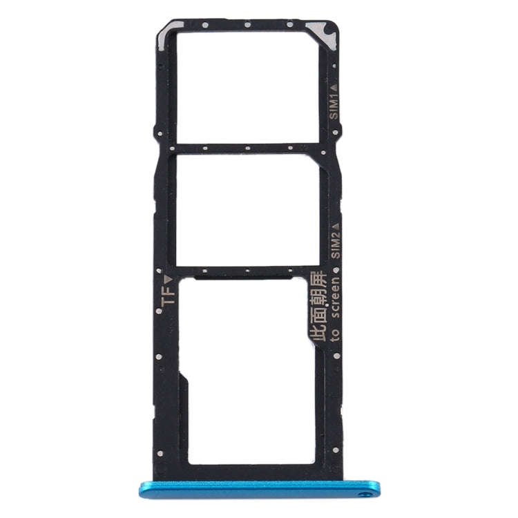 SIM Card Tray + SIM Card Tray + Micro SD Card Tray for Huawei Y6s (2020) (Blue)