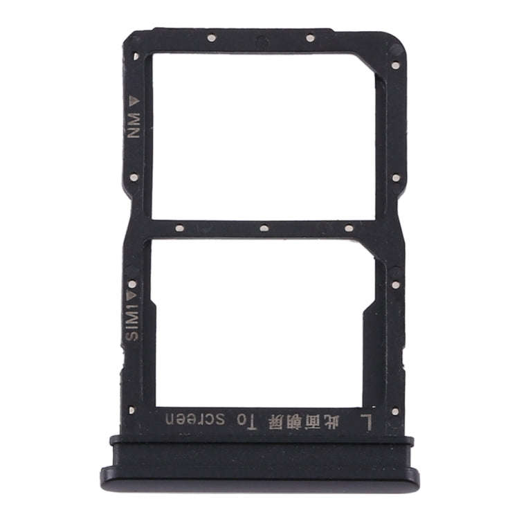 SIM Card Tray + NM Card Tray for Huawei P Smart 2020 (Black)