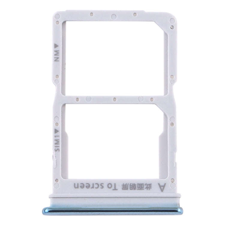 SIM Card Tray + NM Card Tray for Huawei P Smart 2020 (Baby Blue)