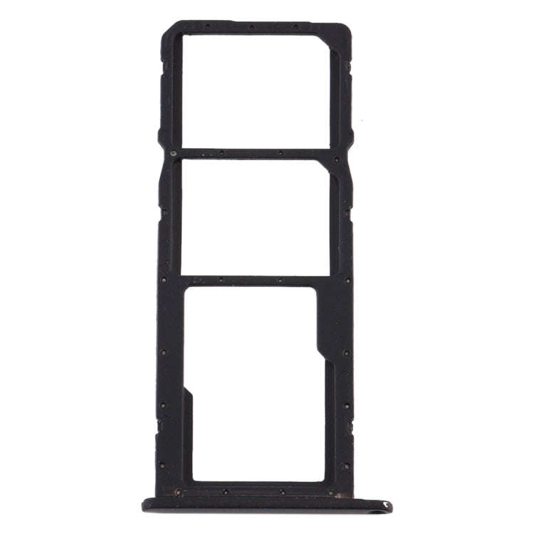 SIM Card Tray + SIM Card Tray + Micro SD Card Tray for Huawei Y6 (2019) (Black)