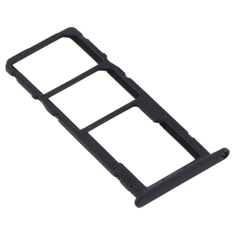 SIM Card Tray + SIM Card Tray + Micro SD Card Tray for Huawei Y6 (2019) (Black)