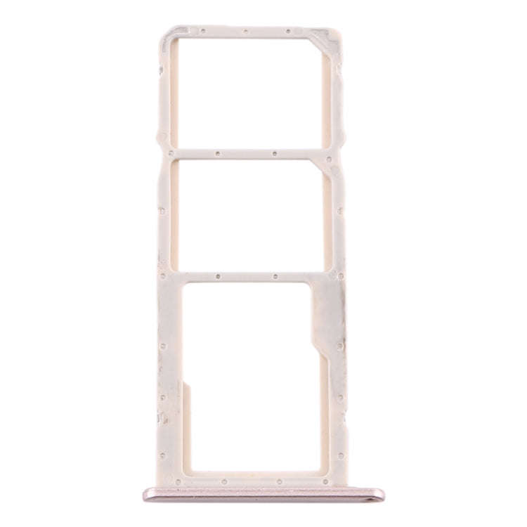 SIM Card Tray + SIM Card Tray + Micro SD Card Tray for Huawei Y6 (2019) (Gold)