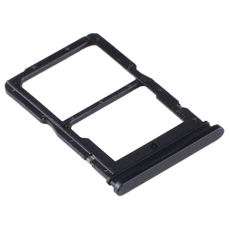 SIM Card Tray + NM Card Tray for Huawei Y8p (Black)