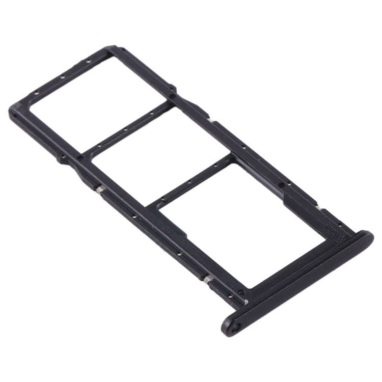 SIM Card Tray + SIM Card Tray + Micro SD Card Tray for Huawei Y6p (Black)