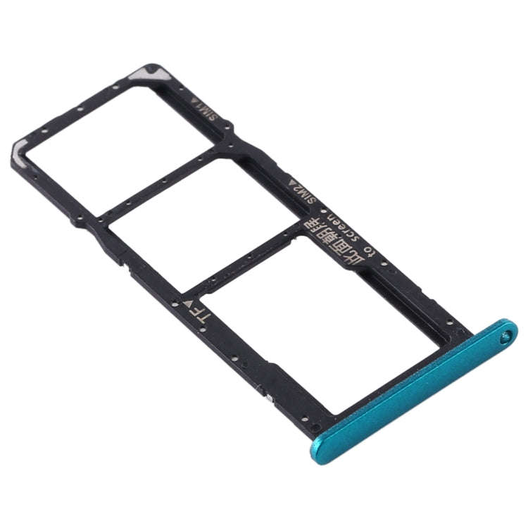 SIM Card Tray + SIM Card Tray + Micro SD Card Tray for Huawei Y6p (Green)