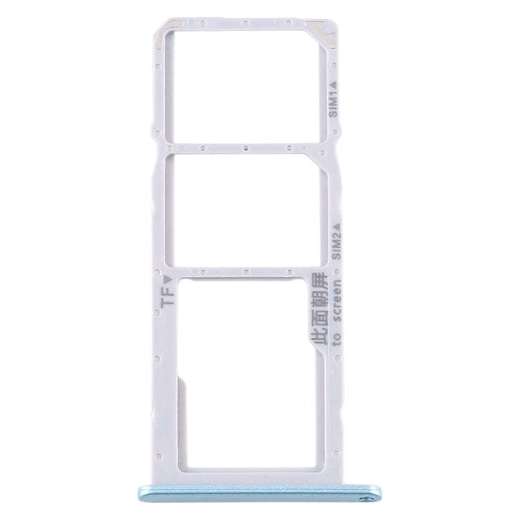 SIM Card Tray + SIM Card Tray + Micro SD Card Tray for Huawei Y6p (Baby Blue)