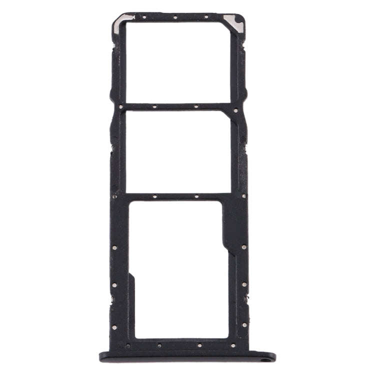 SIM Card Tray + SIM Card Tray + Micro SD Card Tray for Huawei Y8s (Black)
