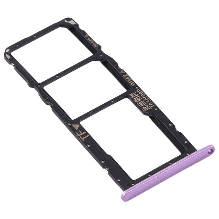 SIM Card Tray + SIM Card Tray + Micro SD Card Tray for Huawei Y8s (Purple)
