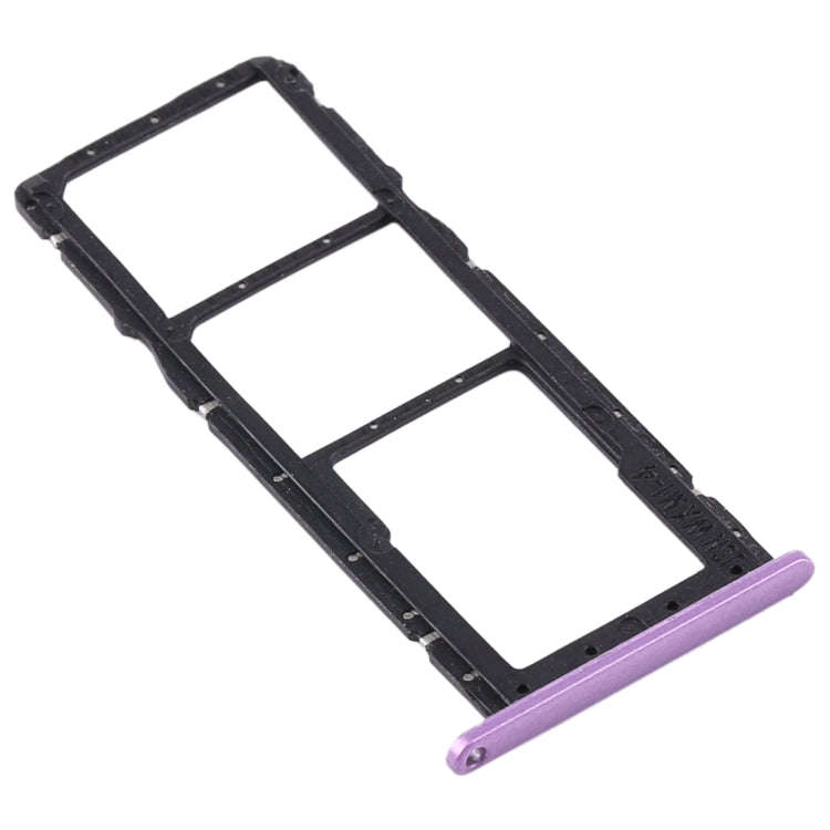 SIM Card Tray + SIM Card Tray + Micro SD Card Tray for Huawei Y8s (Purple)