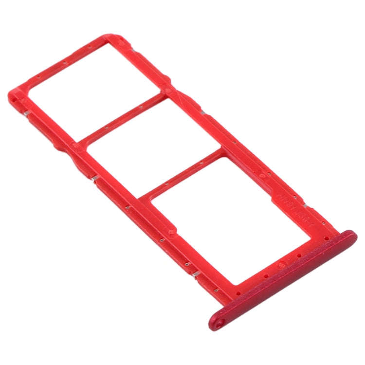 SIM Card Tray + SIM Card Tray + Micro SD Card Tray for Huawei Y8s (Red)