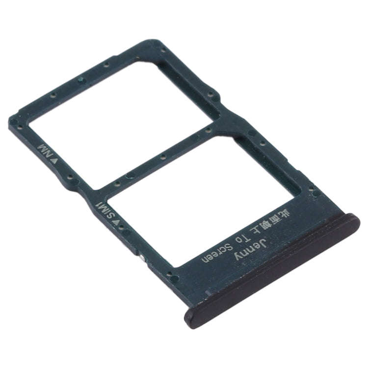 SIM Card Tray + NM Card Tray for Huawei P40 Lite (Black)