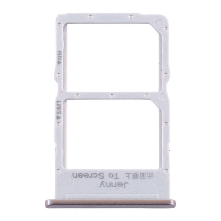 SIM Card Tray + NM Card Tray for Huawei P40 Lite (Silver)