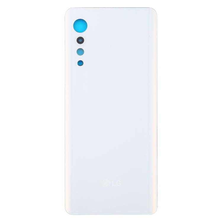 Battery Back Cover for LG Velvet LMG910EMW LM-G910EMW / Velvet 5G LM-G900N LM-G900EM(White)