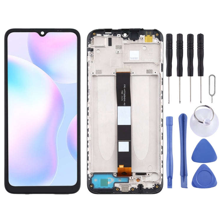 LCD Screen and Digitizer Full Assembly With Frame for Xiaomi Redmi 9A / Redmi 9C / Redmi 9C NFC /...