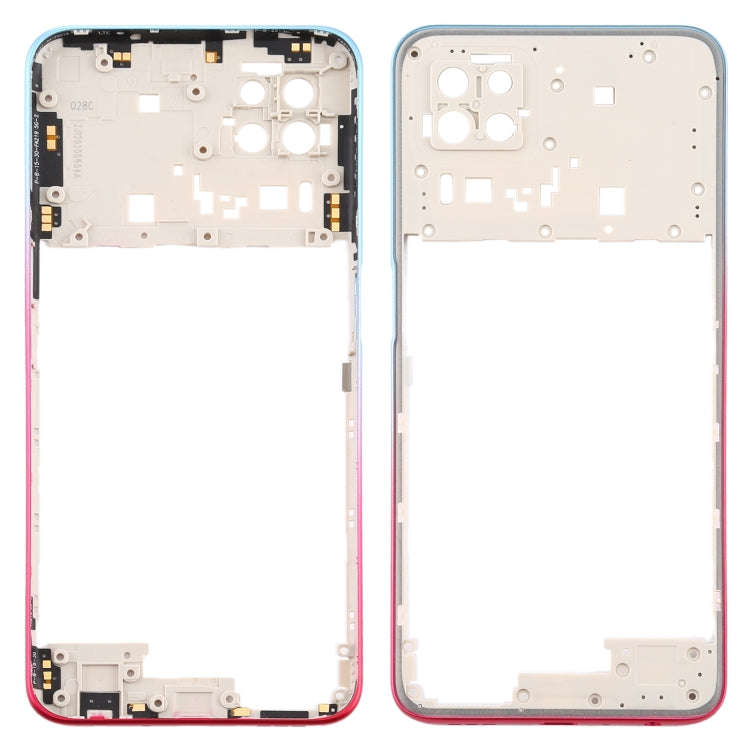 For OPPO A72 5G PDYM20 Middle Frame Bezel Plate (Blue)