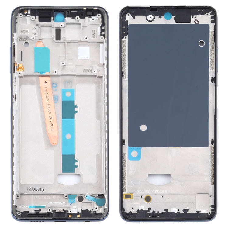 Front Housing LCD Frame Bezel Plate for Xiaomi Poco X3 / Poco X3 NFC M2007J20CG / M2007J20CT(Black)