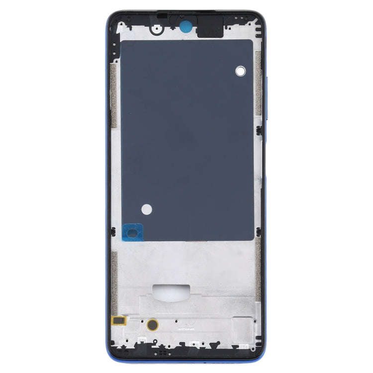 Front Housing LCD Frame Bezel Plate for Xiaomi Poco X3 / Poco X3 NFC M2007J20CG / M2007J20CT(Blue)