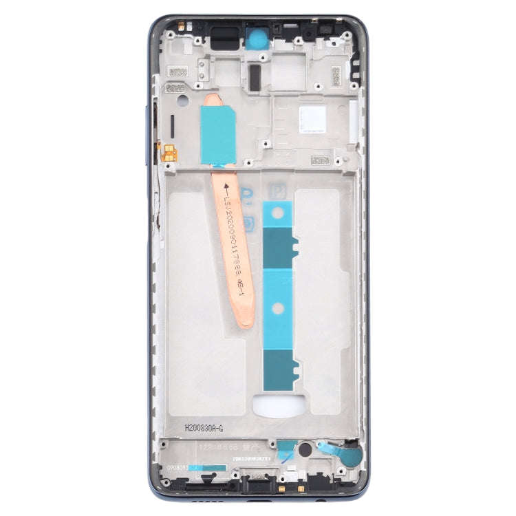 Front Housing LCD Frame Bezel Plate for Xiaomi Poco X3 / Poco X3 NFC M2007J20CG / M2007J20CT(Black)