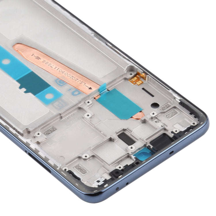 Front Housing LCD Frame Bezel Plate for Xiaomi Poco X3 / Poco X3 NFC M2007J20CG / M2007J20CT(Black)