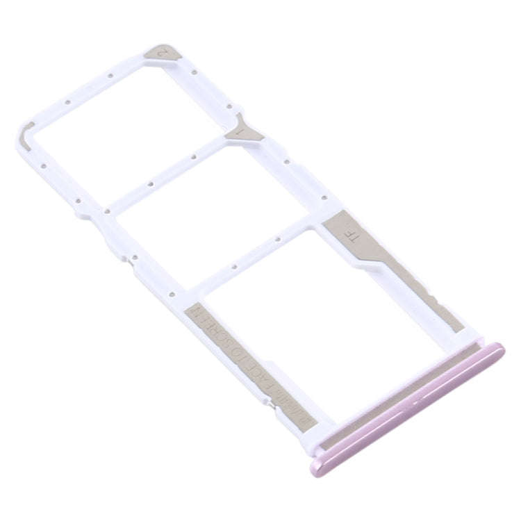 SIM Card Tray + SIM Card Tray + Micro SD Card Tray for Xiaomi Redmi 9/Poco C31(Pink)