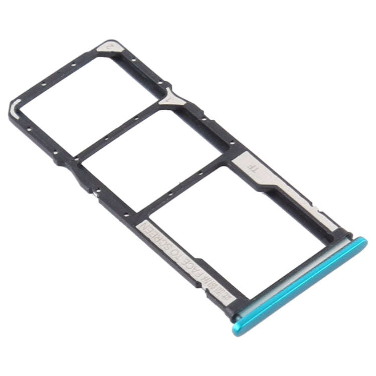 SIM Card Tray + SIM Card Tray + Micro SD Card Tray for Xiaomi Redmi 9(Green)