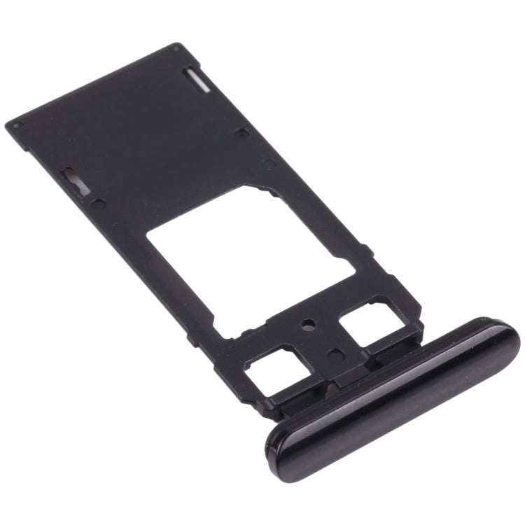 SIM Card Tray + SIM Card Tray / Micro SD Card Tray for Sony Xperia 1 / Xperia XZ4 (Black)