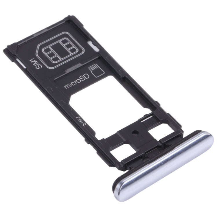 SIM Card Tray + SIM Card Tray / Micro SD Card Tray for Sony Xperia 1 / Xperia XZ4 (Grey)
