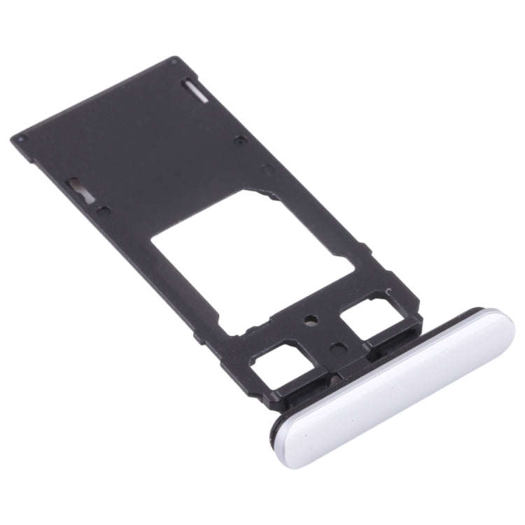 SIM Card Tray + SIM Card Tray / Micro SD Card Tray for Sony Xperia 1 / Xperia XZ4 (Silver)